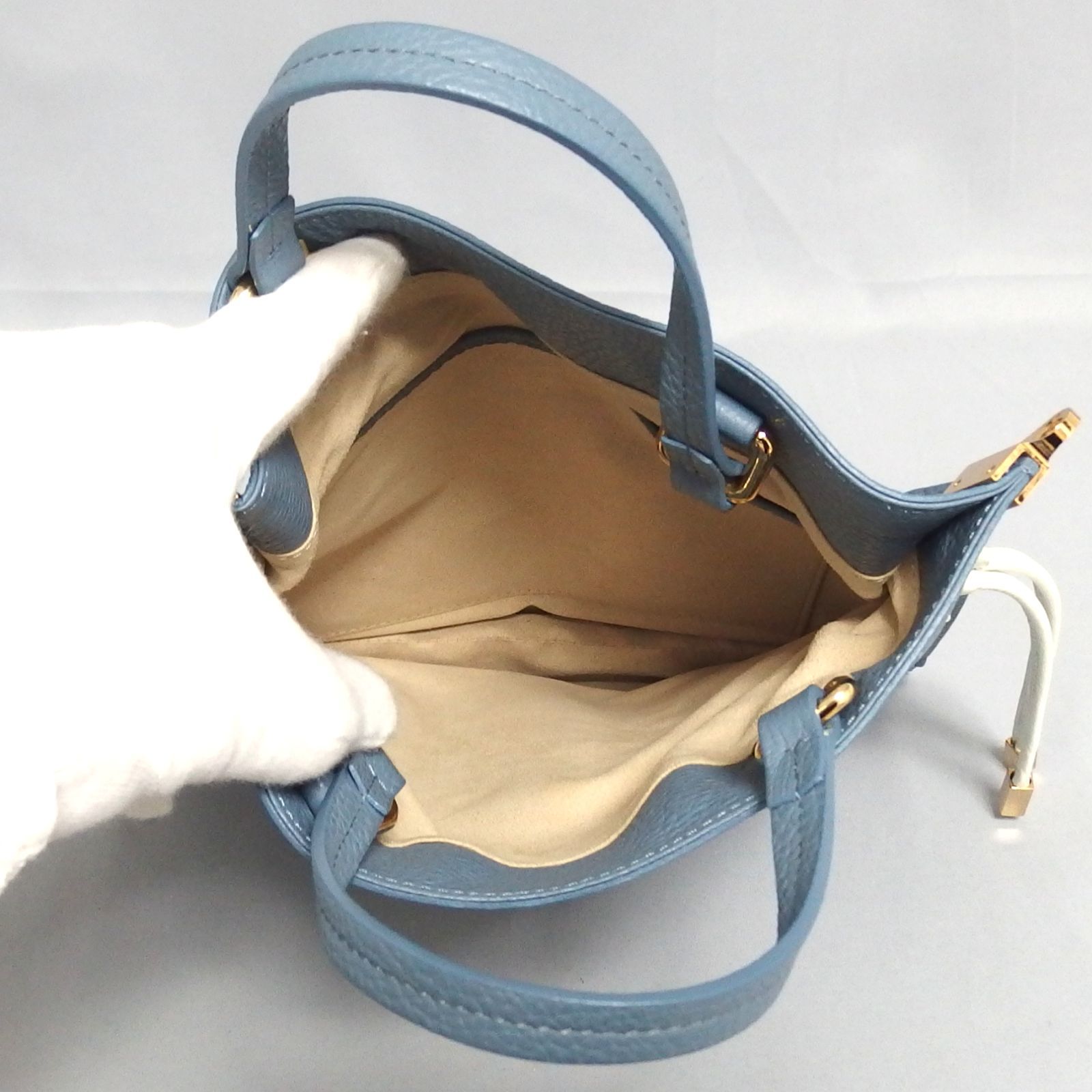 極美品☆Her Schedule float 2Way ショルダー ハンドバッグ ポケット