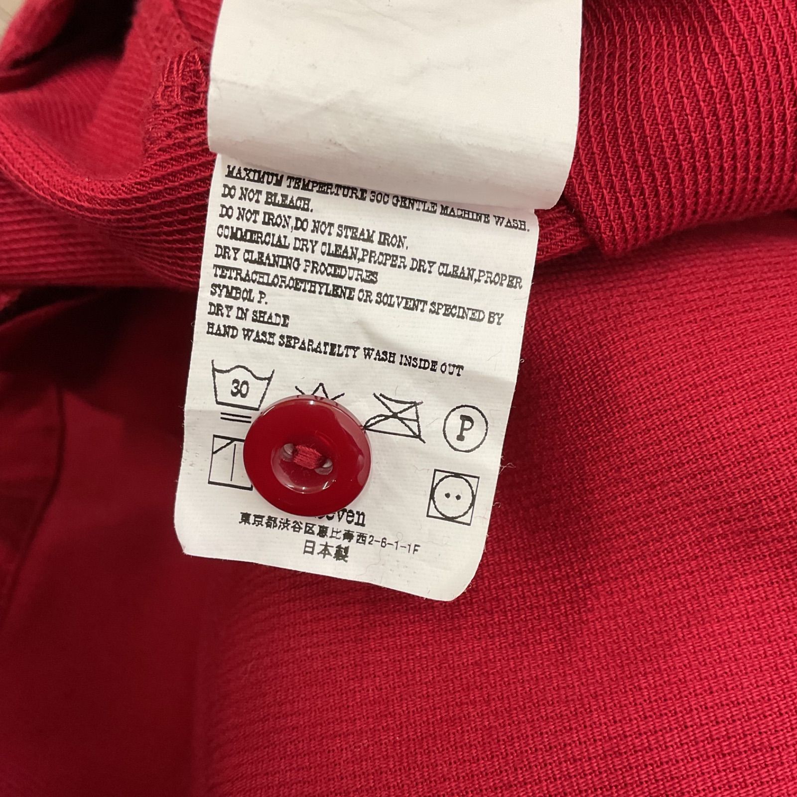 TENDERLOIN テンダーロイン SWING TOP PIQUE MSK ジャケット RED 赤