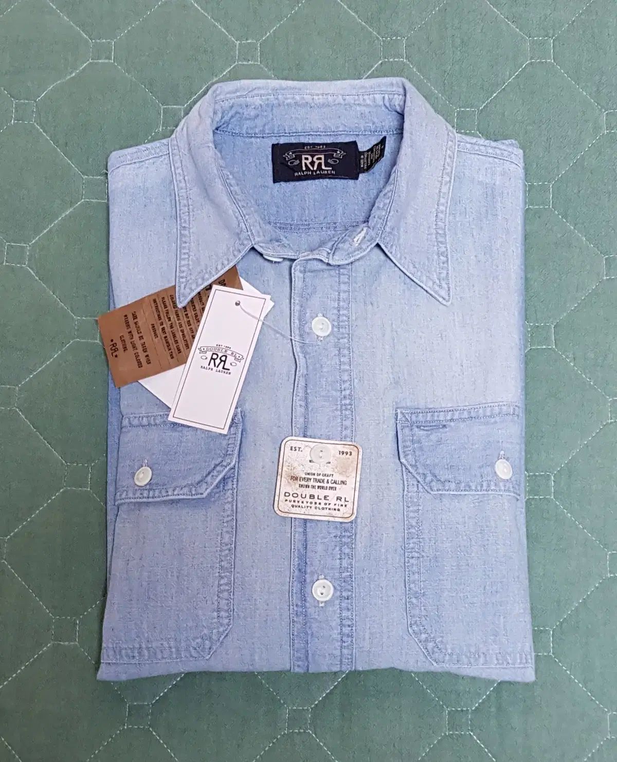 |M RRL Indigo シャンブレー ワークシャツ