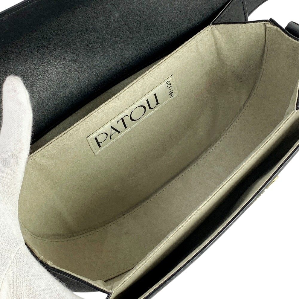 パトゥ □美品□ ショルダー バッグ ロゴ カバン ファッション レザー