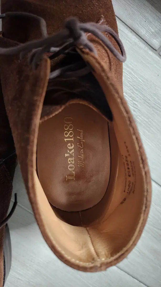 Loake 1880スウェード メンズ ブーツ ブラウン