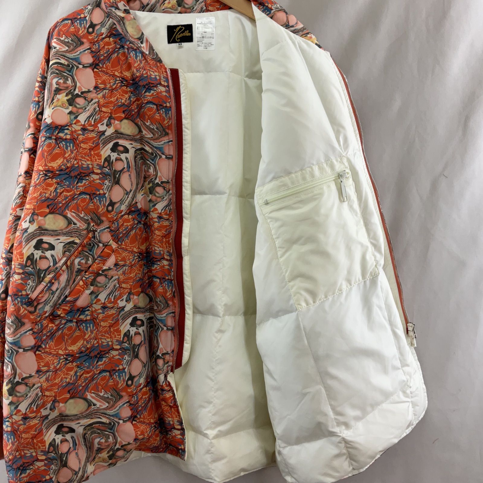 Needles SC Down Sur Coat ニードルズ ダウン ジャケット コート 総柄 