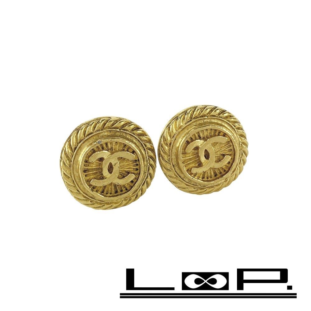 シャネル ココマーク イヤリング アクセサリー ラウンド ゴールド GP 495168 11