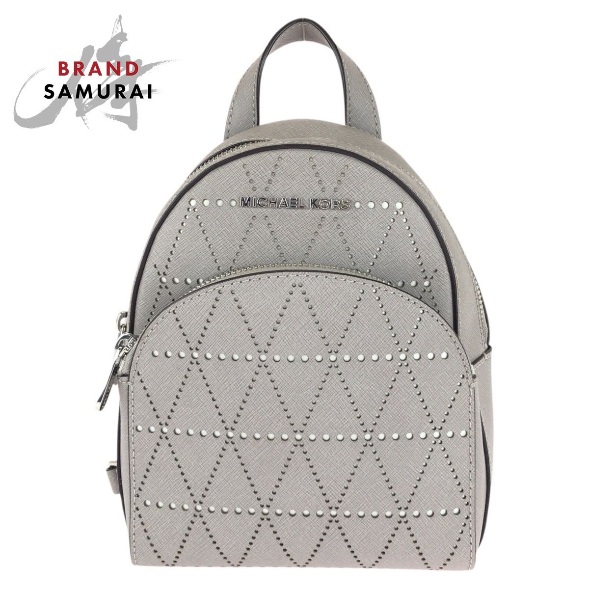 Michael Kors マイケルコース グレー シルバー金具 レザー リュック デイパック バックパック レディース 506853