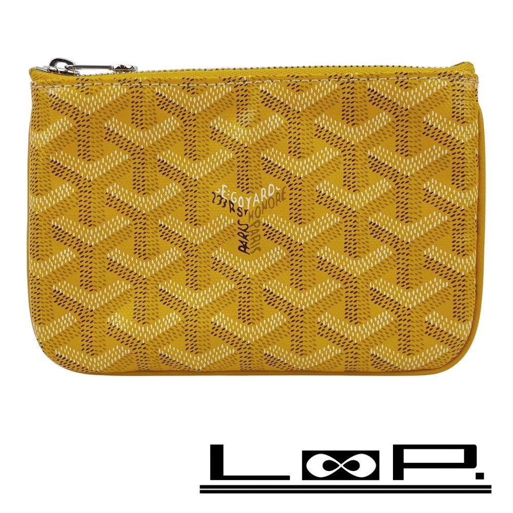 【GOYARD】セナミニポーチ イエロー ゴヤール □新同□ セナ ミニポーチ 小物入れ コインケース 小銭入れ