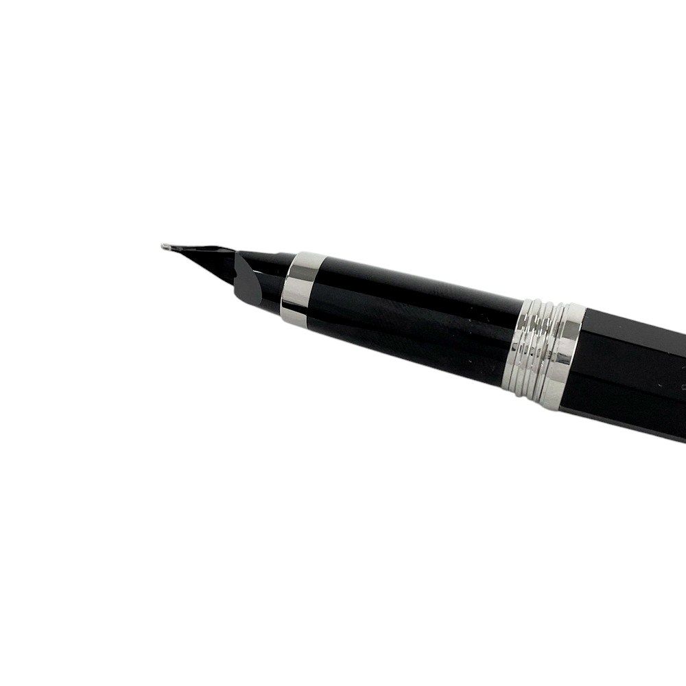 ■美品■　モンテグラッパ 万年筆 筆記用具 文房具 1912 ペン先 K18 WG750 ブラック 【310362】6 モンテグラッパ □美品□ 万年筆 筆記用具 文房具 1912 ペン先 K18