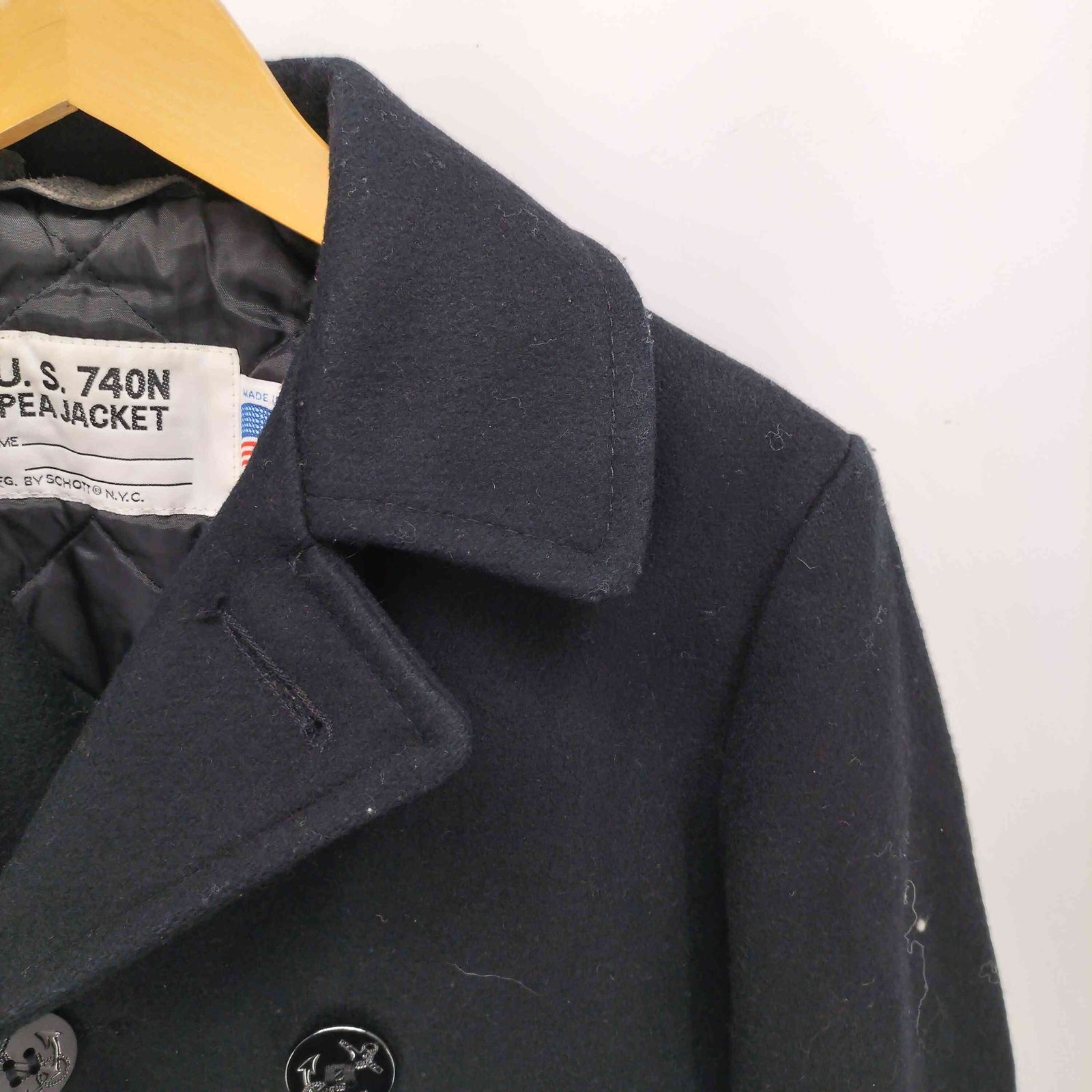 ショット Schott USA製 U.S.740N PEA JACKET 裏地キルティング