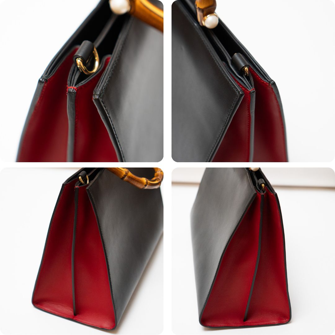 GUCCI バンブー ニムフェア レザー 2WAYハンドバッグ GUCCI グッチ バンブー ニムフェア 2WAY ハンドバッグ ショルダー