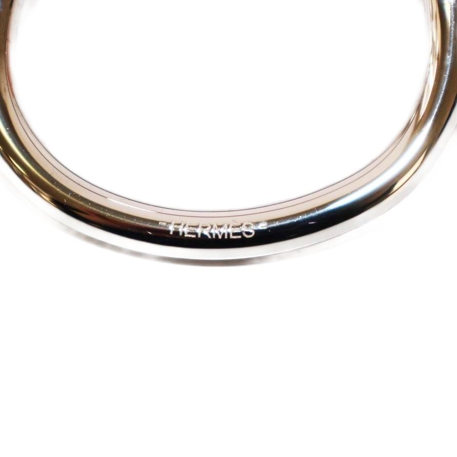 エルメス HERMES ジャンボ スカーフリング シルバーカラー /KH □OH