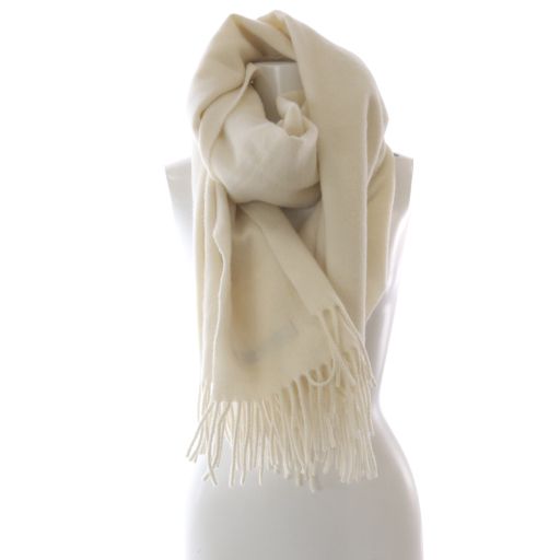  アクネ ストゥディオズ Acne Studios ウール フリンジ マフラー ストール アイボリー マフラー 小物