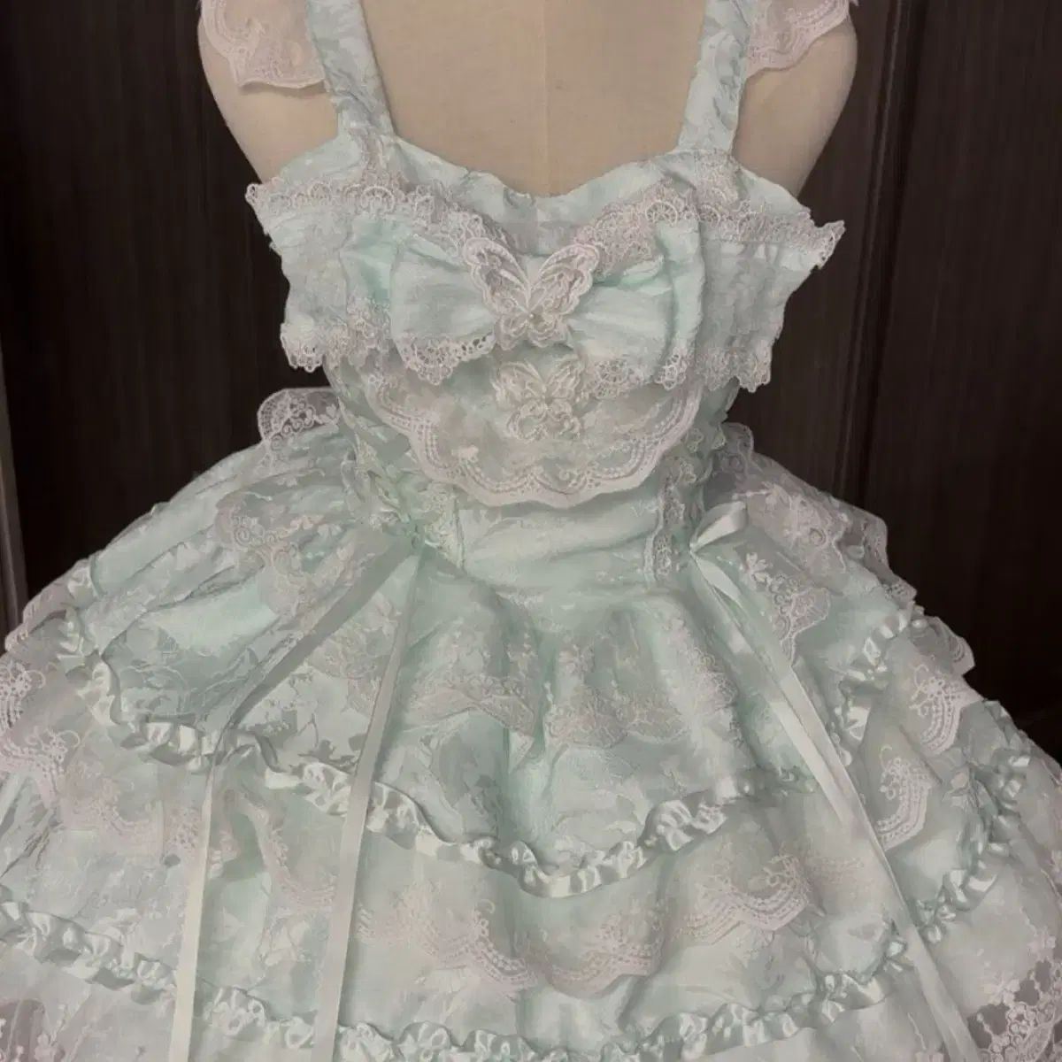  ロリータ フリル レイ レース リボン ONE PIECE 8 COLOR 長袖 七分袖 ミニワンピース