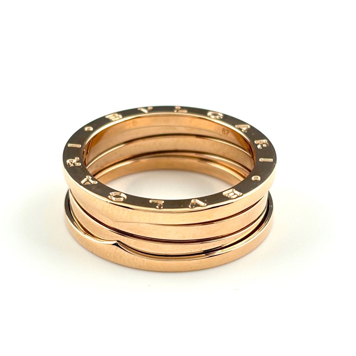 ブルガリ BVLGARI ビーゼロワンリング PG ピンクゴールド 指輪 リング 25 5号 750 メンズ