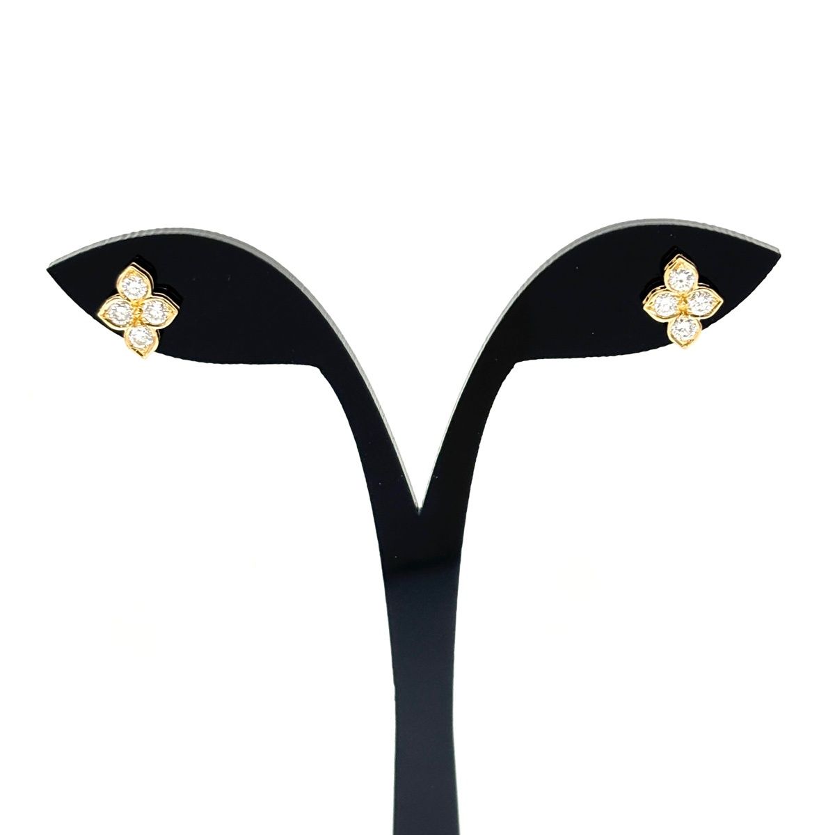 カルティエ CARTIER ヒンドゥ ピアス YG イエローゴールド 750 ダイヤモンド レディース