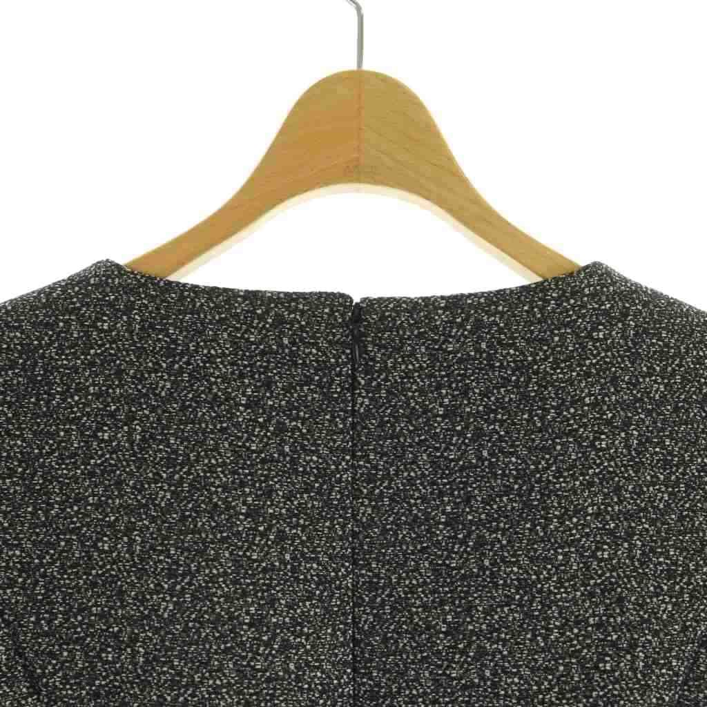 エムズグレイシー M'S GRACY 半袖ワンピース スパンコールリボン 38 黒