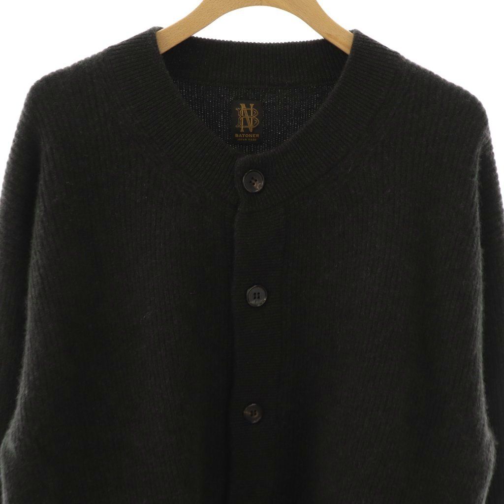 バトナー BATONER カシミヤニットカーディガン 2 ブラック /ES □OS