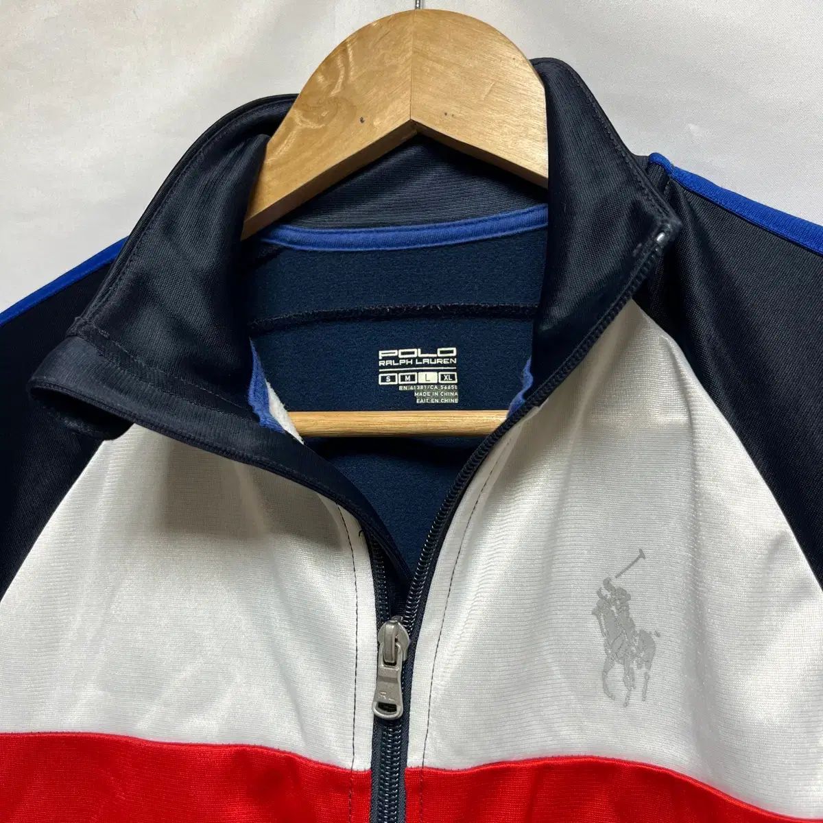正規品/ウィメンズL ポロ ラルフローレン ネイビー サイドライン