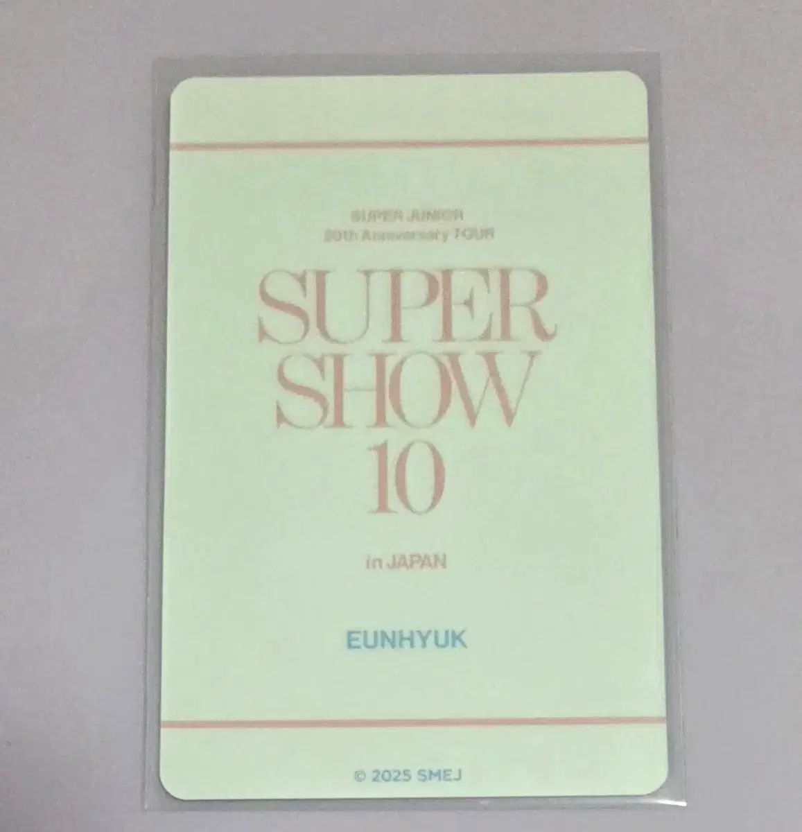 SUPER JUNIOR(スーパージュニア) ウニョク(EUNHYUK) トレカ (SUPER