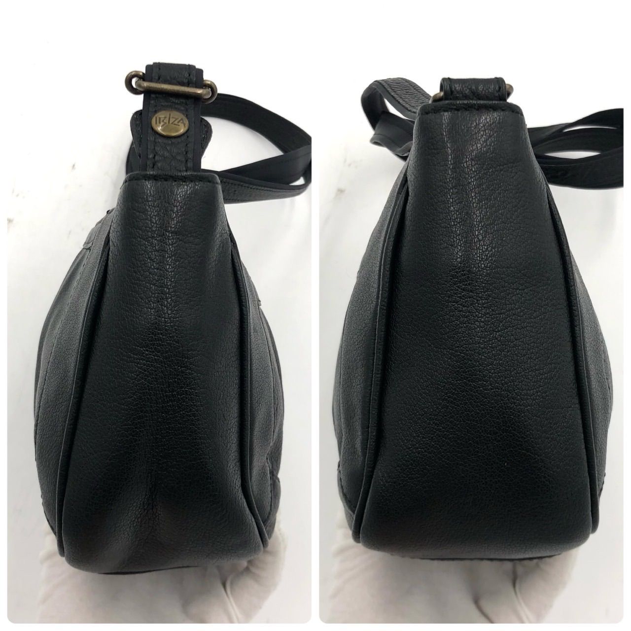 美品IBIZA ショルダーバッグ　象革　黒色 MUNDO ショルダーバッグ – イビサ オンラインショップ