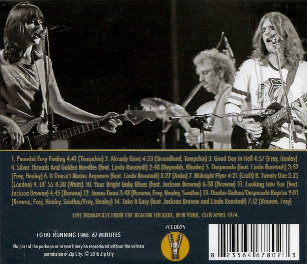 EAGLES / Beacon Theatre, New York 1974 (featuring Linda Ronstadt