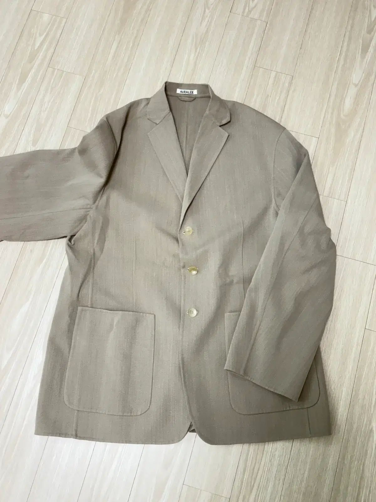 22 ss オーラリー ウール ダブル クロス ハンド ソウン ジャケット ウィメンズ サイズ 2