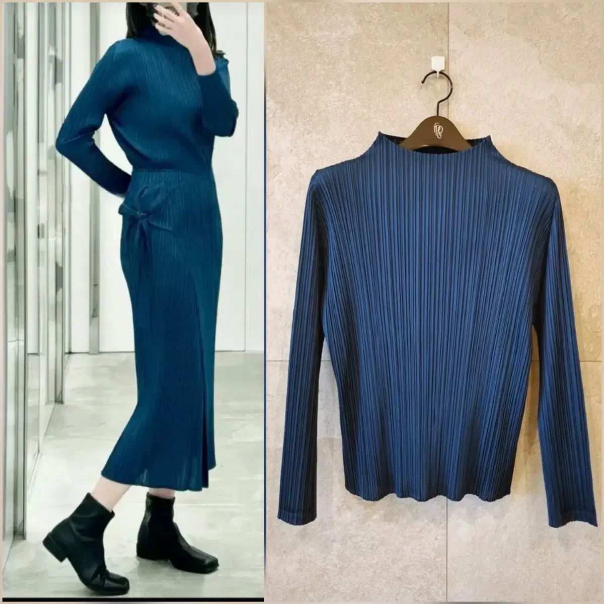 プリーツプリーズ 24年 잼シリーズ モックネックトップス3 ISSEY MIYAKE