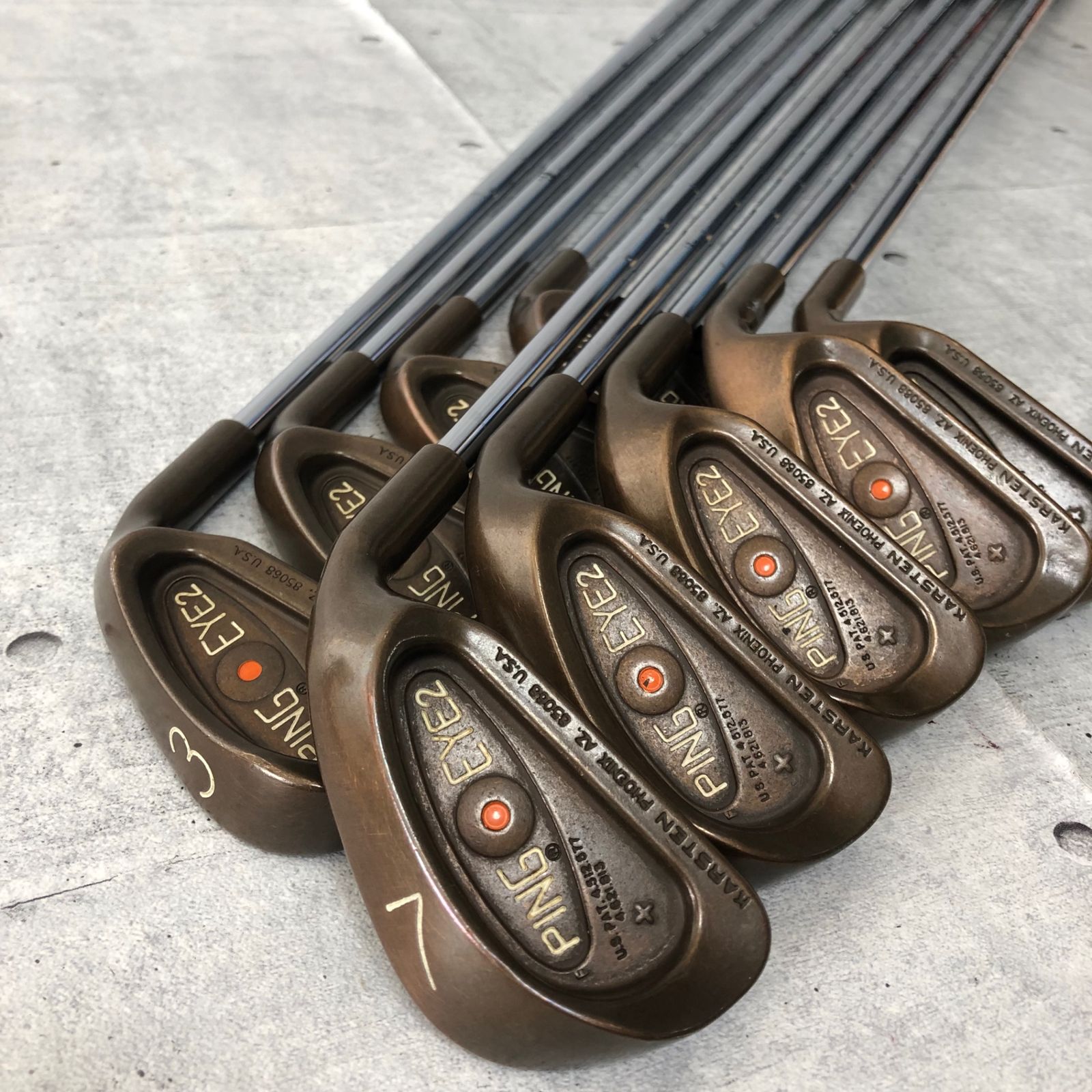 PING EYE2 ベリリウムカッパー オレンジ メンズ アイアン8本セット PING ピン EYE 2 アイ2 ＋ プラス ベリリウムカッパー オレンジドット