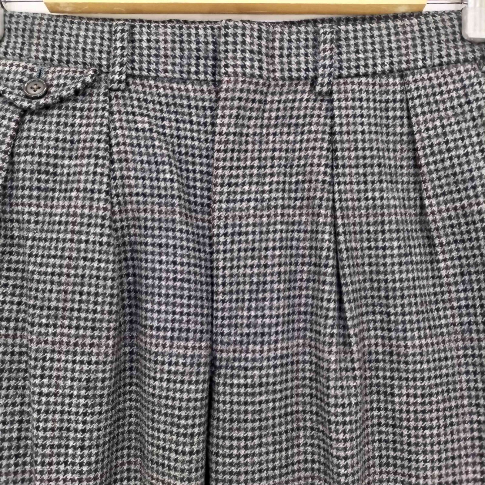 ポロバイラルフローレン 90s 千鳥格子 ウールスラックス 2タック 秋冬 82 90's Polo by Ralph Lauren Houndstooth Check Slacks USA製 SIZE 34