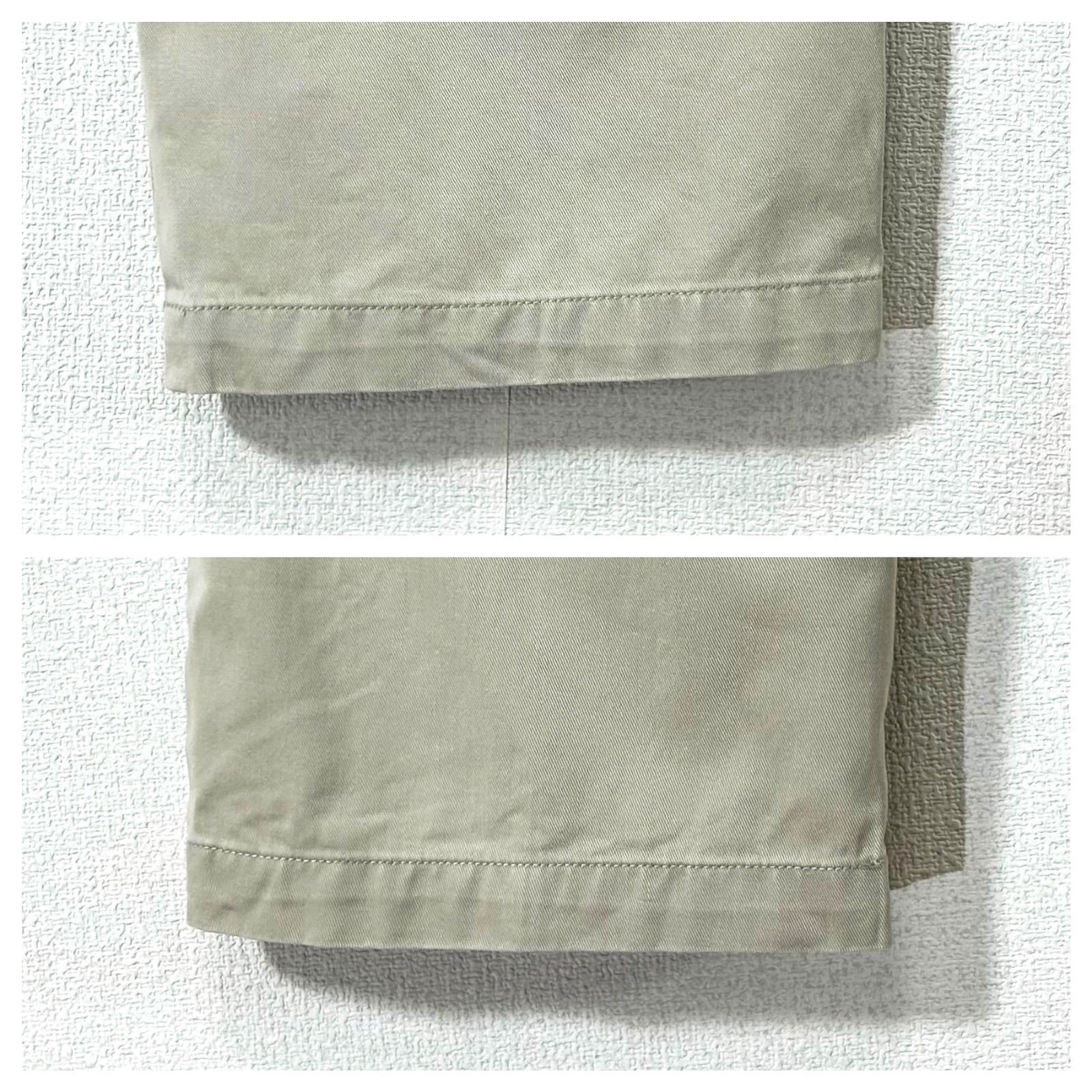 ポロバイラルフローレンツータックチノパンツP462極太w38ワイド大ロゴ