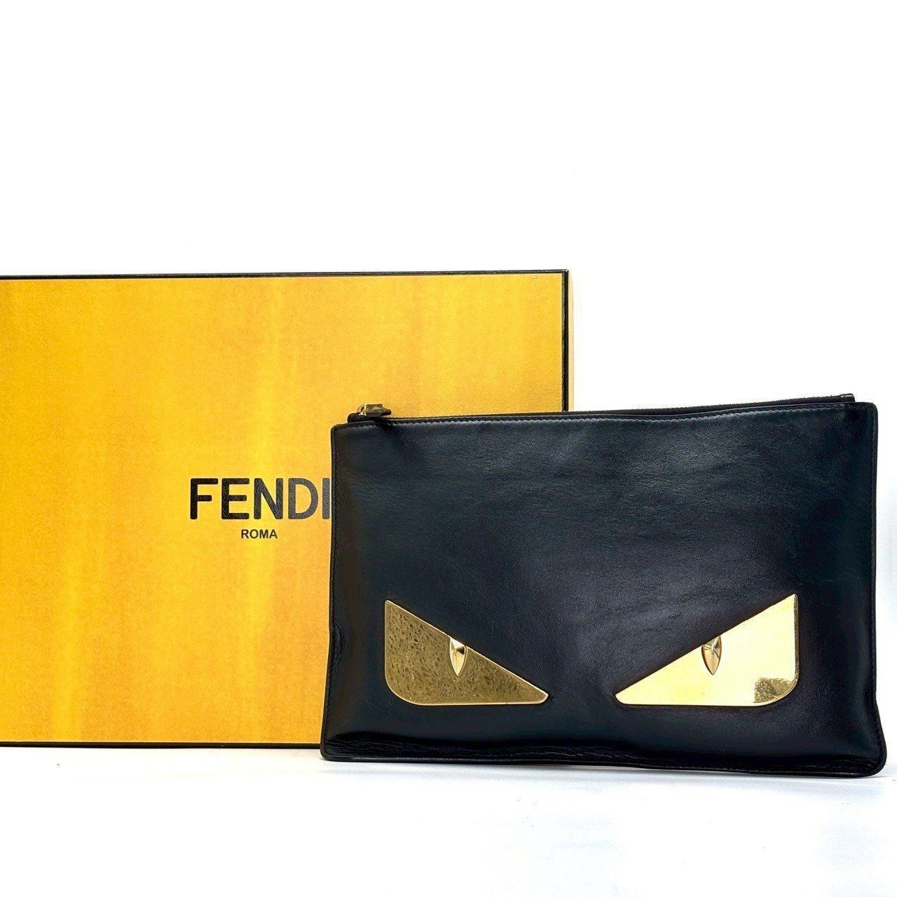 これを選ぶ人が、主役】 FENDI クラッチバッグ バグズアイ モンスター