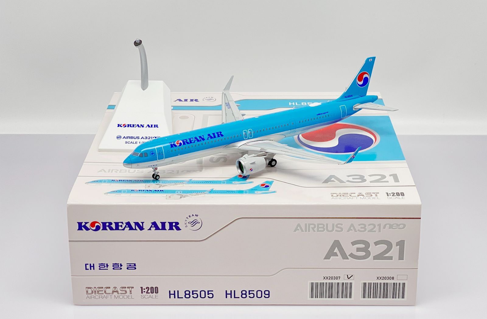 JCWings 大韓航空 KOREAN A321neo HL8509 1/200 JC Wings 1:200 大韓航空 A321NEO HL8509 JC Wings Korean Air Airbus
