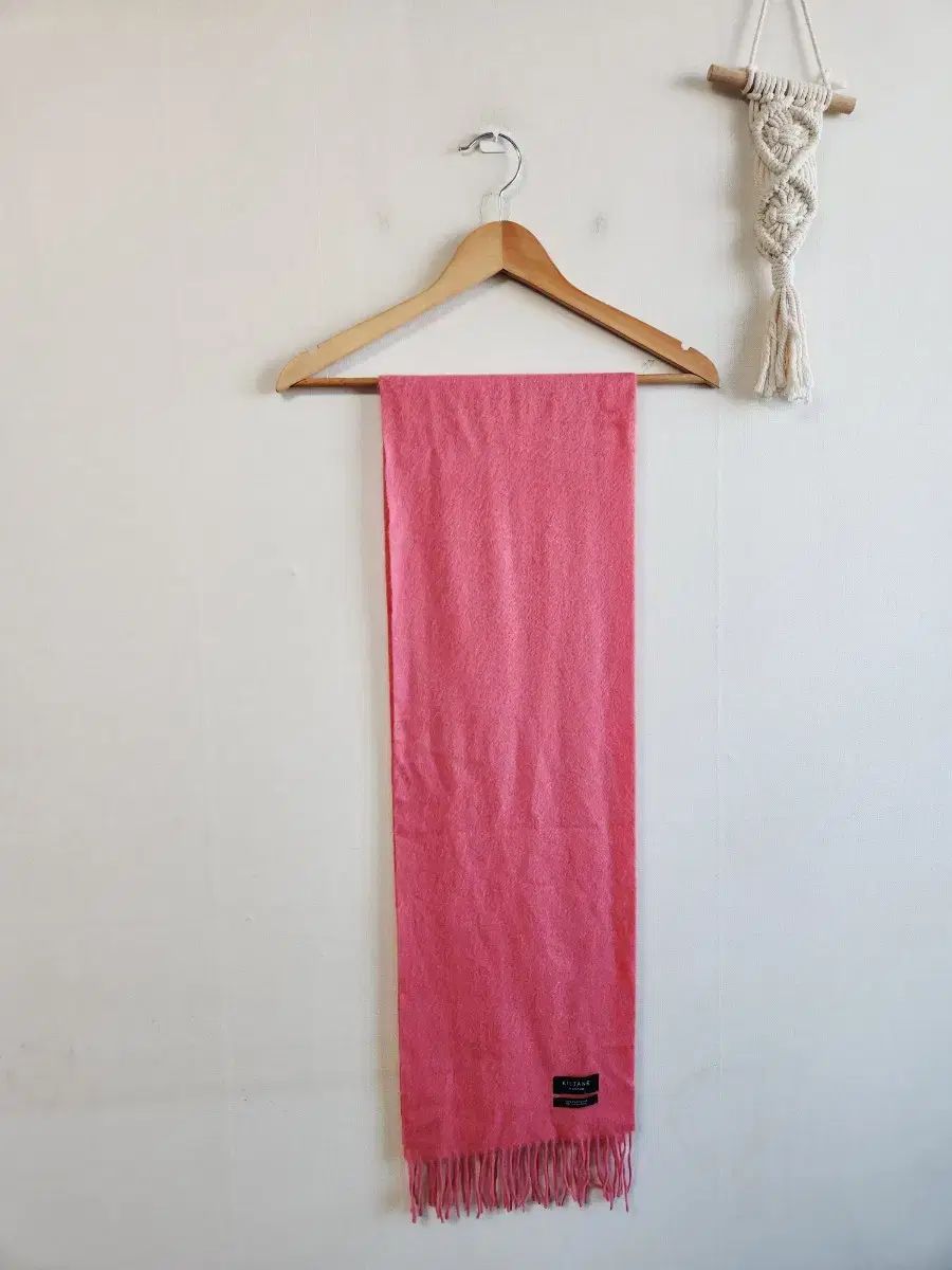 KILTANE 킬테인 スコットランド カシミア マフラー コーラルピンク