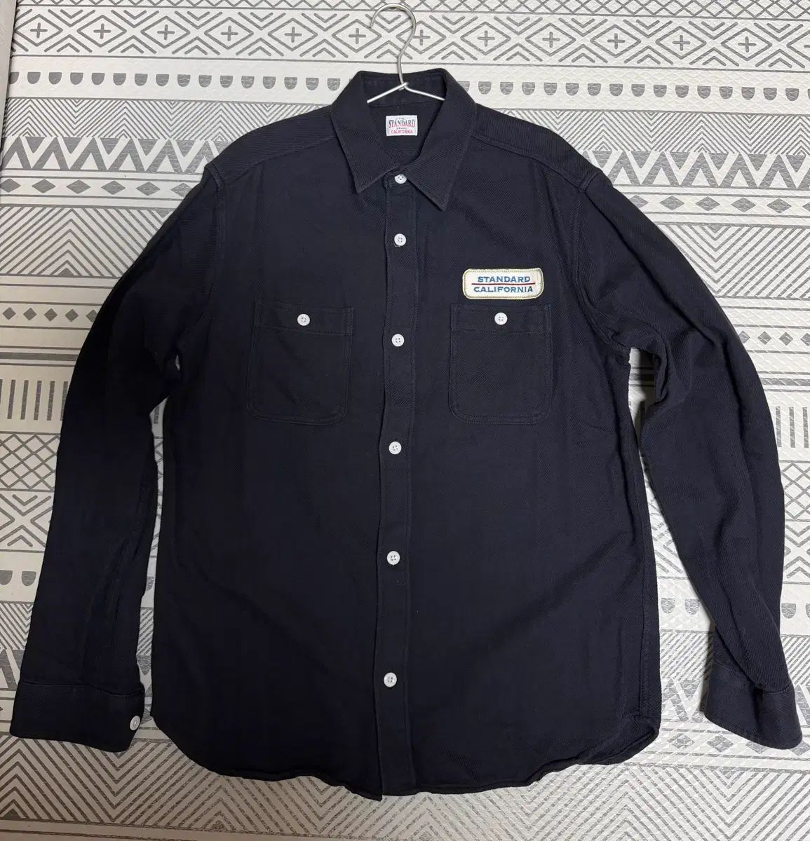 スタンダードカリフォルニア ワークシャツ ネイビー XL