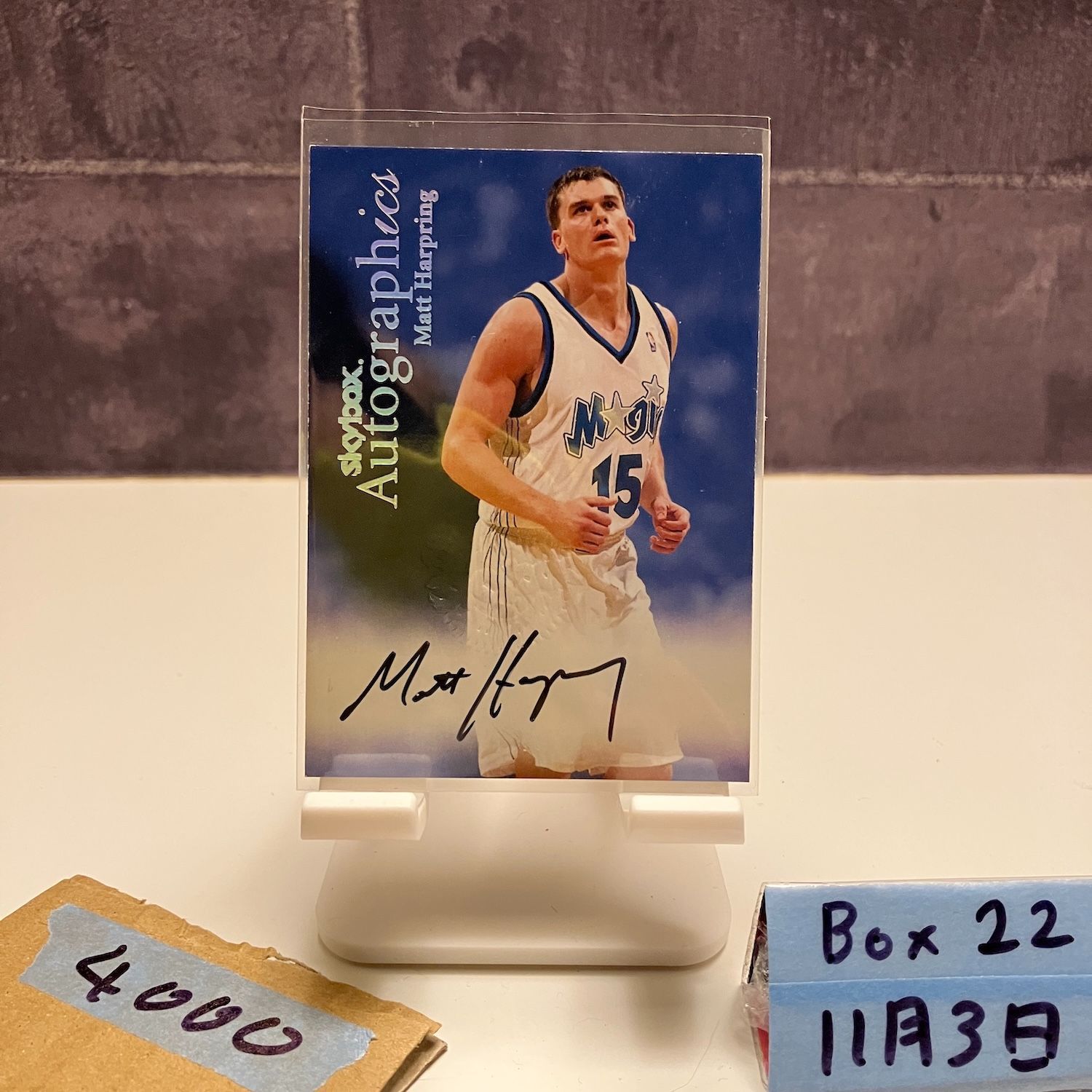 1999 SkyBox Autographics Matt Harpring 直筆サインカード Orlando