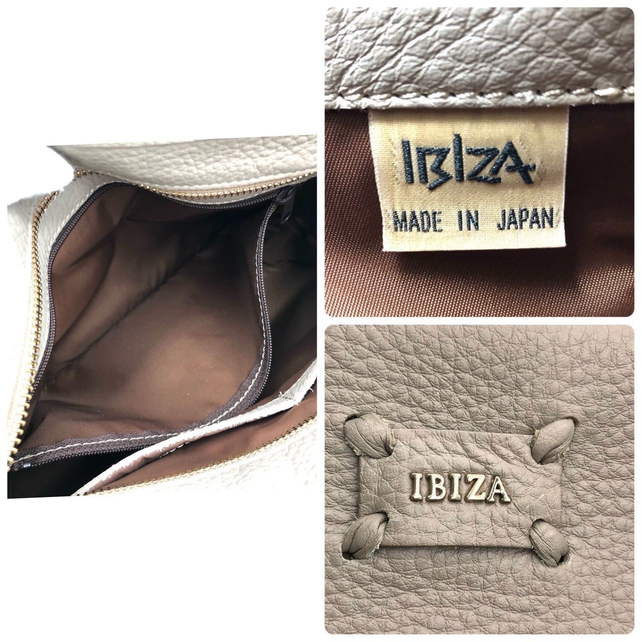 美品】イビザ IBIZA ハンドバッグ トートバッグ レザー 本革 