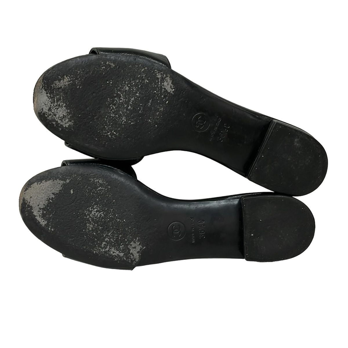 CHANEL(シャネル) ミュール 36 1/2C レディース - G32488 黒 カメリア