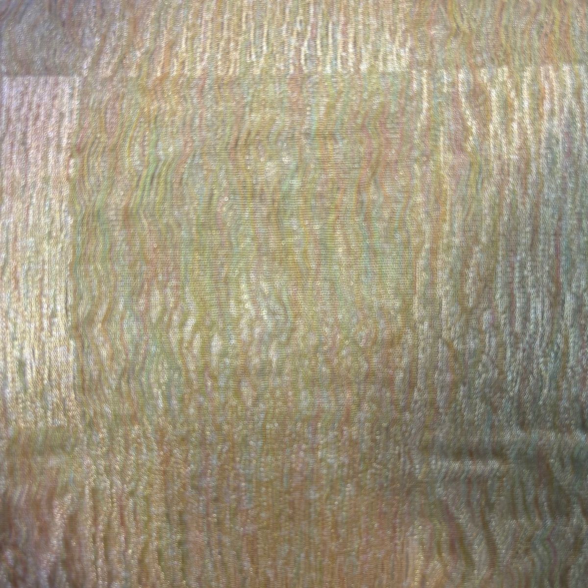 袋帯 名品 市松 よろけ縞 金銀糸 薄緑 全通 正絹