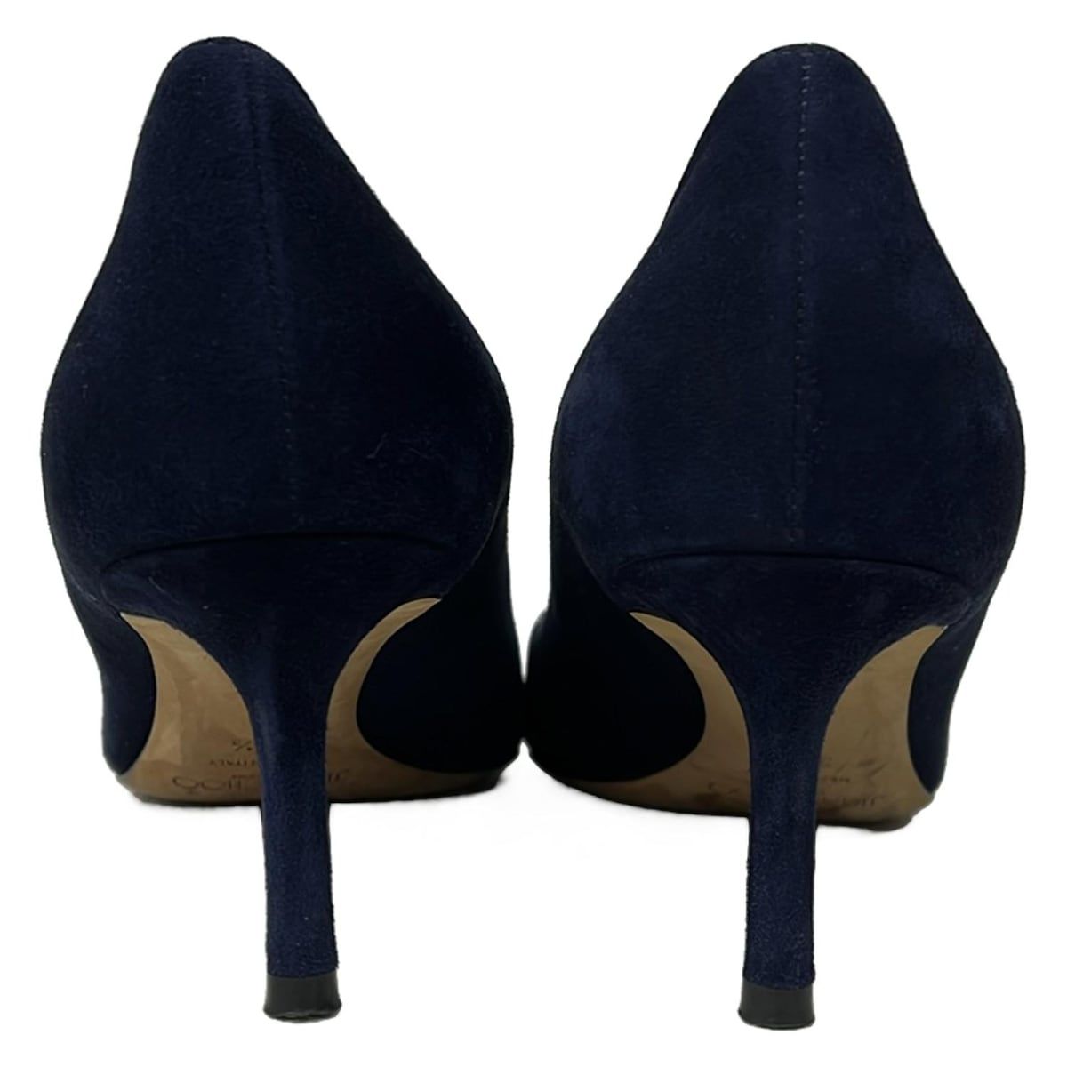 JIMMY CHOO(ジミーチュウ) パンプス 37 1/2 レディース - ネイビー