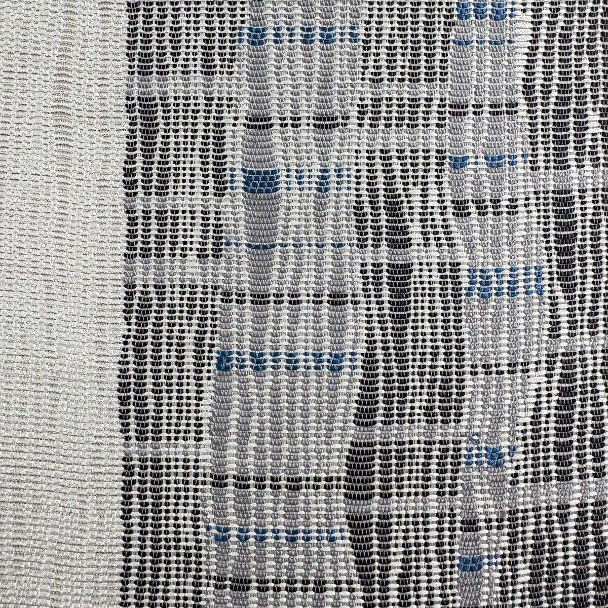 袋帯 名品 幾何学 灰色 お太鼓柄 正絹