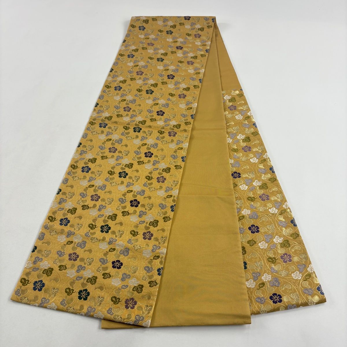 袋帯 名品 瓢箪 唐草 金糸 箔 山吹色 六通 正絹 【中古】 - メルカリ