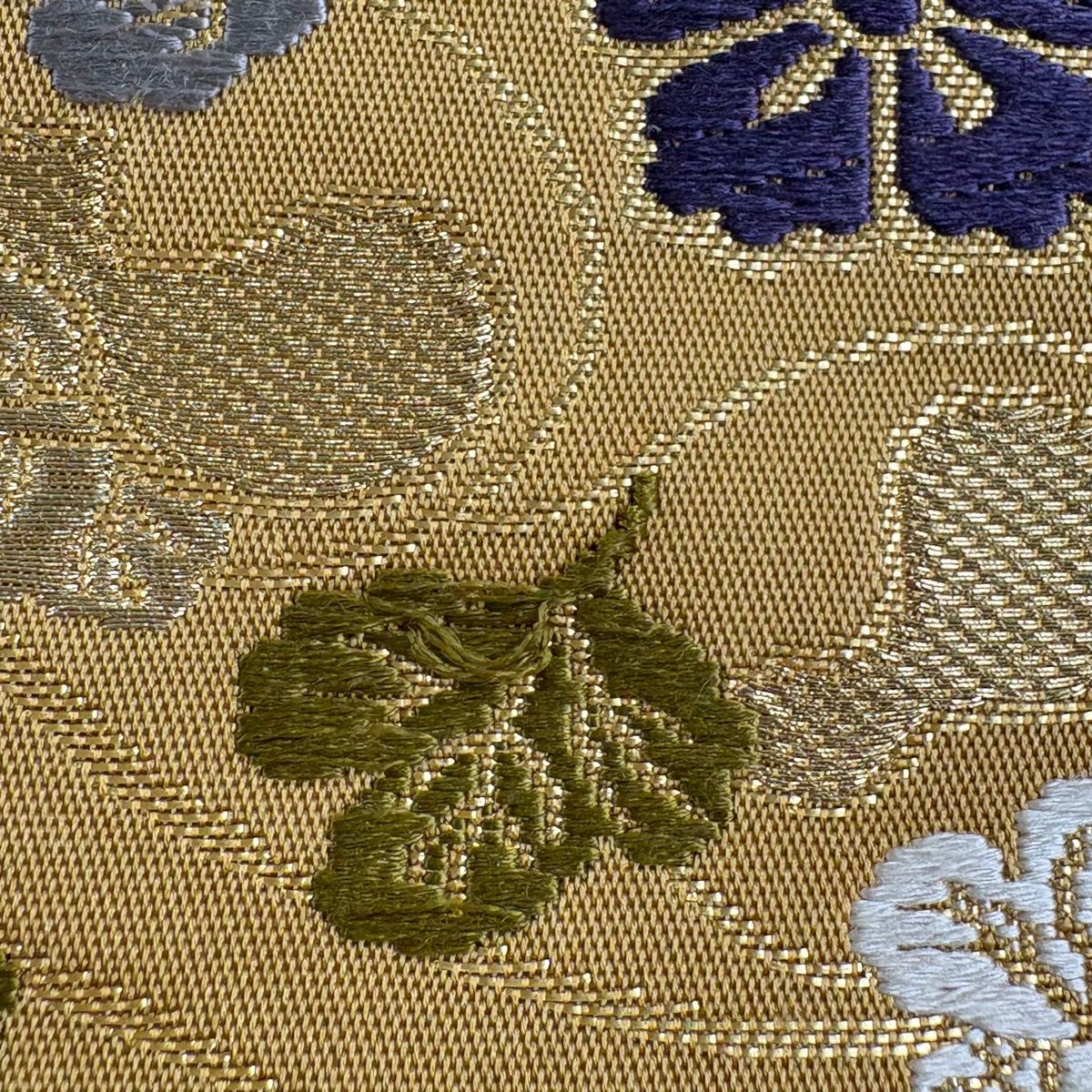 袋帯 名品 瓢箪 唐草 金糸 箔 山吹色 六通 正絹 【中古】 - メルカリ