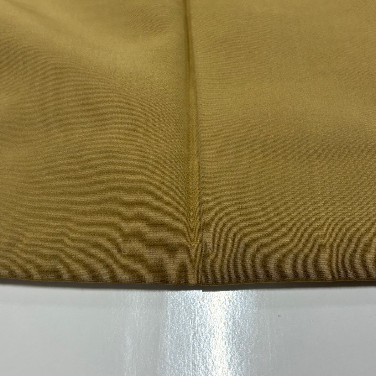  紬 身丈156 cm 裄丈63 S 袷 霞 ベージュ 正絹 名品 紬 着物