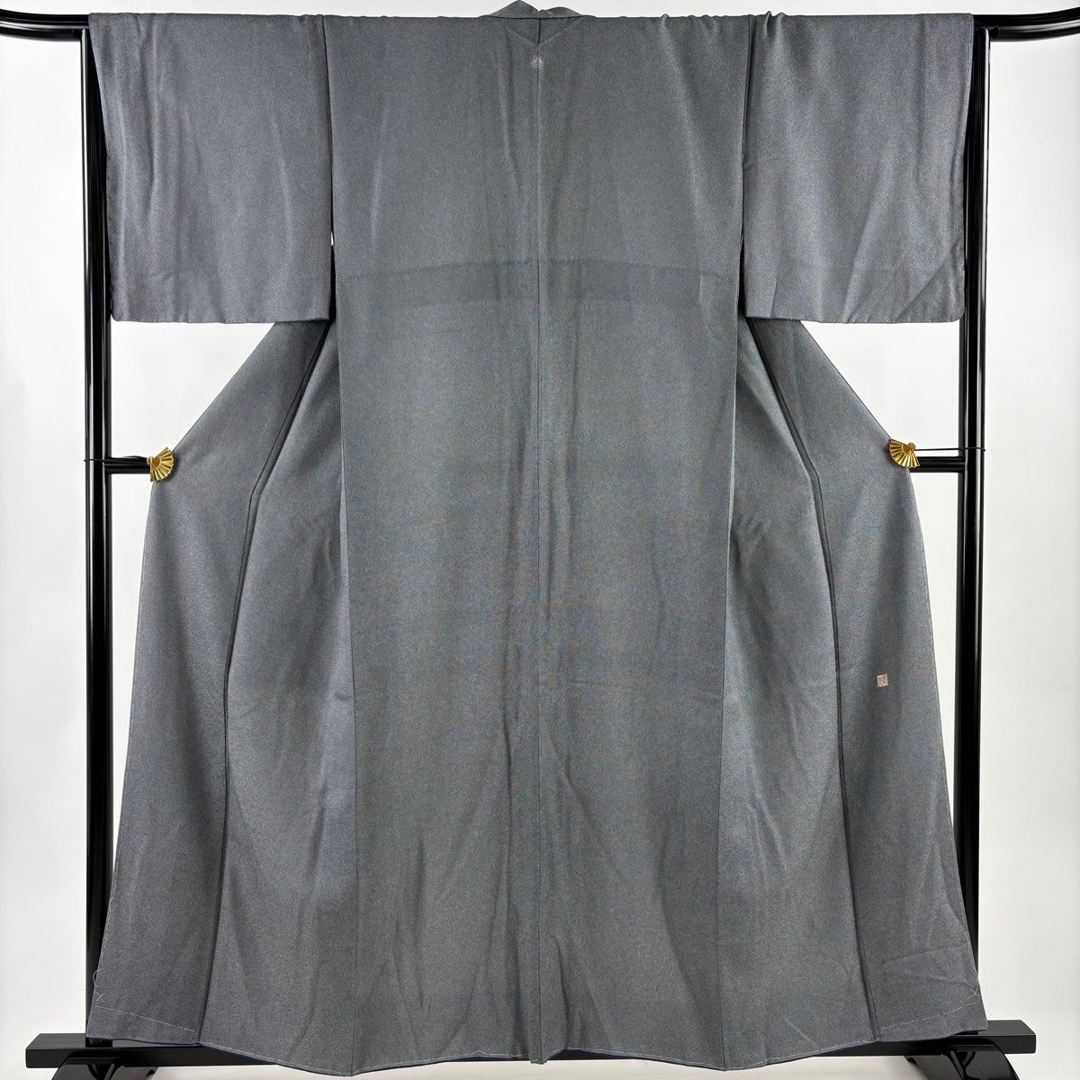 江戸小紋 身丈156cm 裄丈65.5cm M 袷 やまと 落款 鮫 紺色 正絹 名品