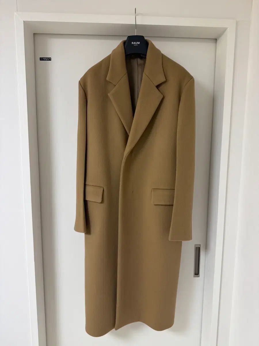 RAUM キャメル ウール カシミア ロング ダブルコート