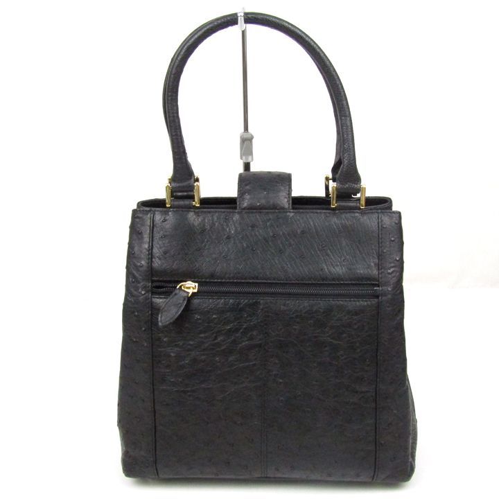 リアルオーストリッチ ハンドバッグ 本革 レザー 鞄 カバン ブランド