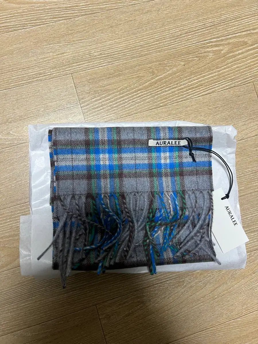 オーラリー チェック ストール マフラー 25 FW