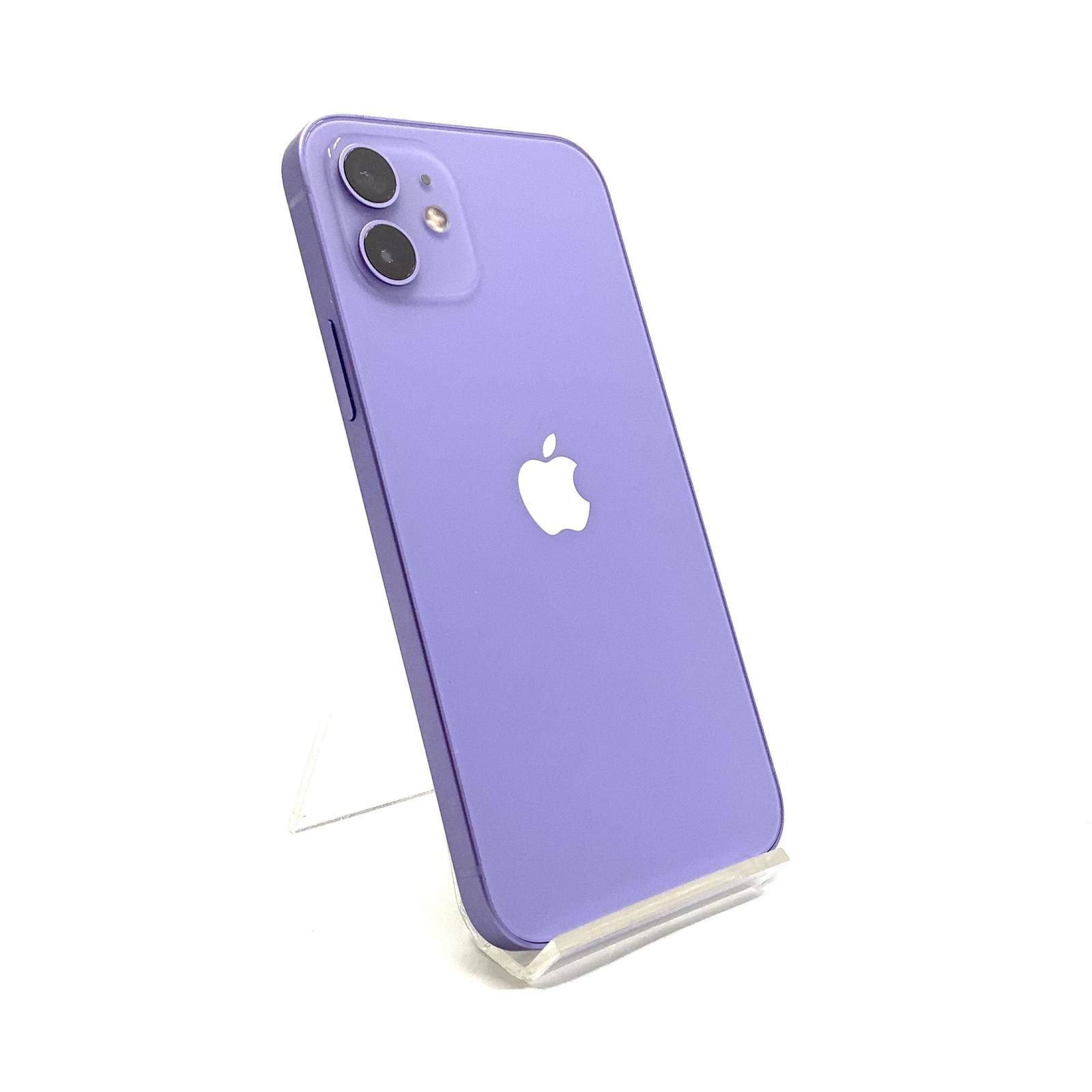 iPhone 12 256GB パープル Softbank SIMフリー 白ロム 動作確認済 84