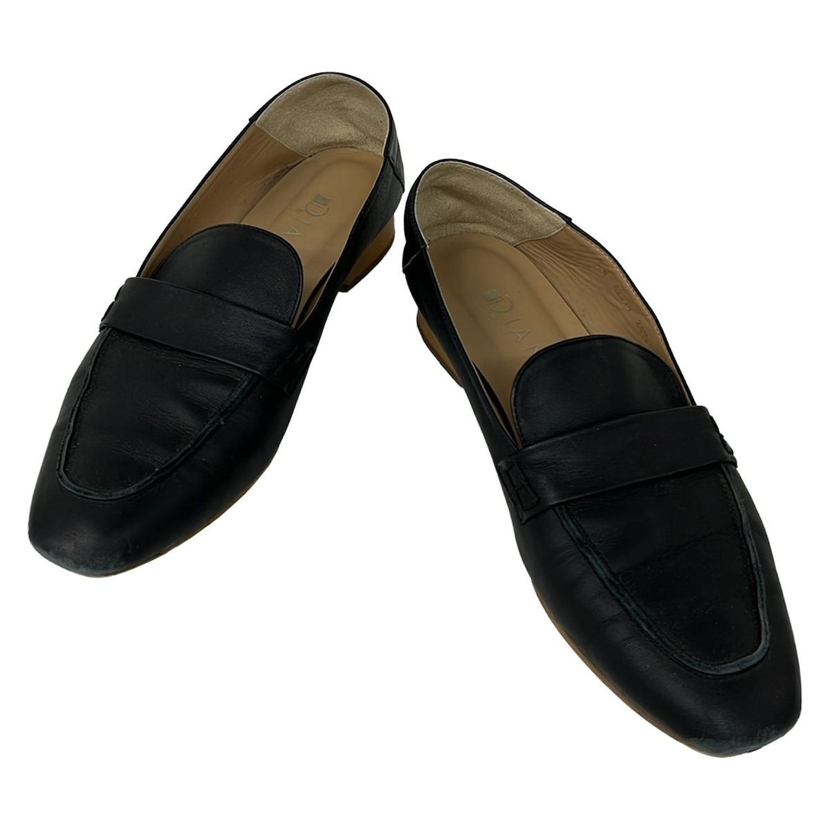 DIANA(ダイアナ) ローファー 24 1/2 レディース 黒 レザー - メルカリ