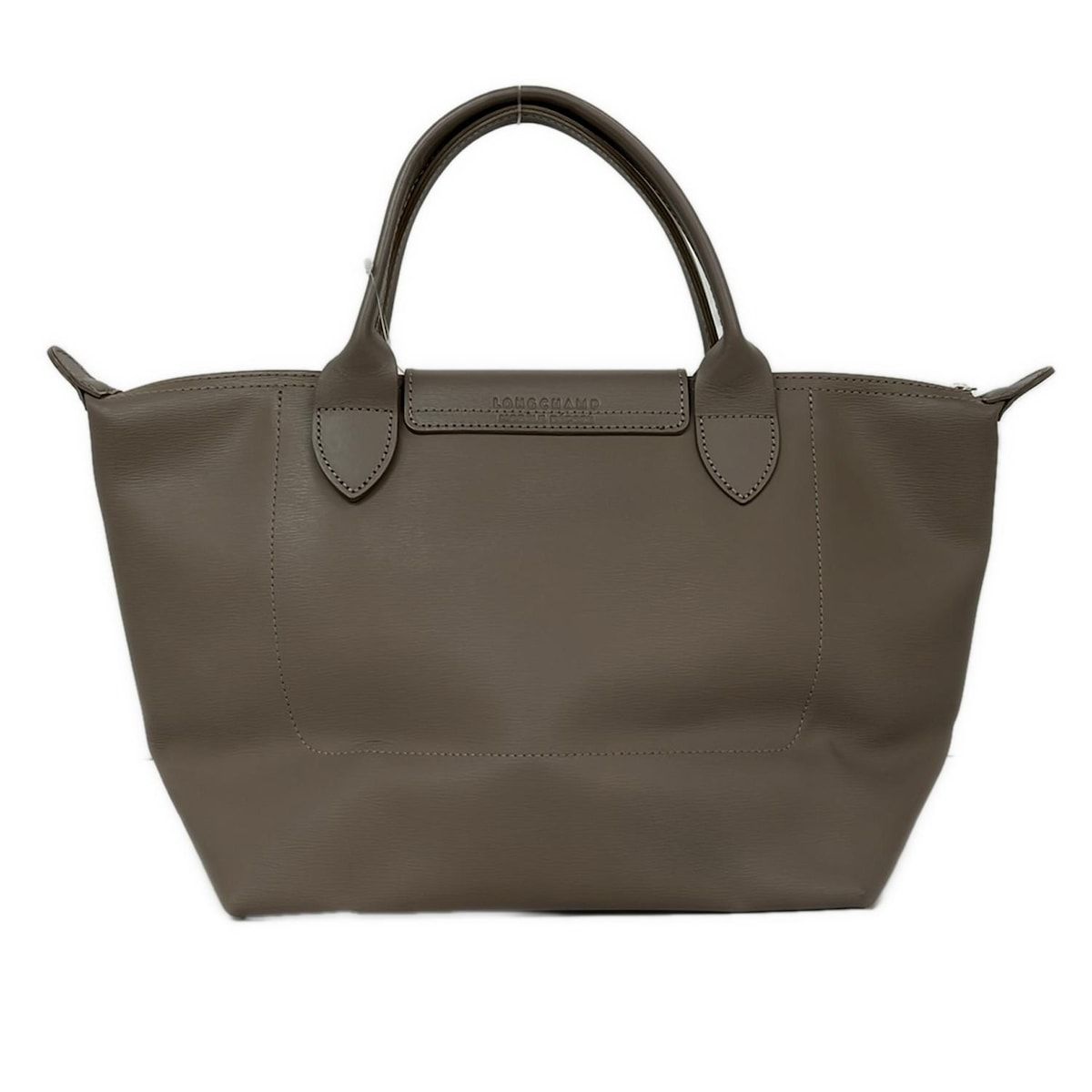 美品 ロンシャン プリアージュ シティ ハンドバッグ オールレザー グレージュ LONGCHAMP(ロンシャン) ハンドバッグ ル・プリアージュシティ グレー