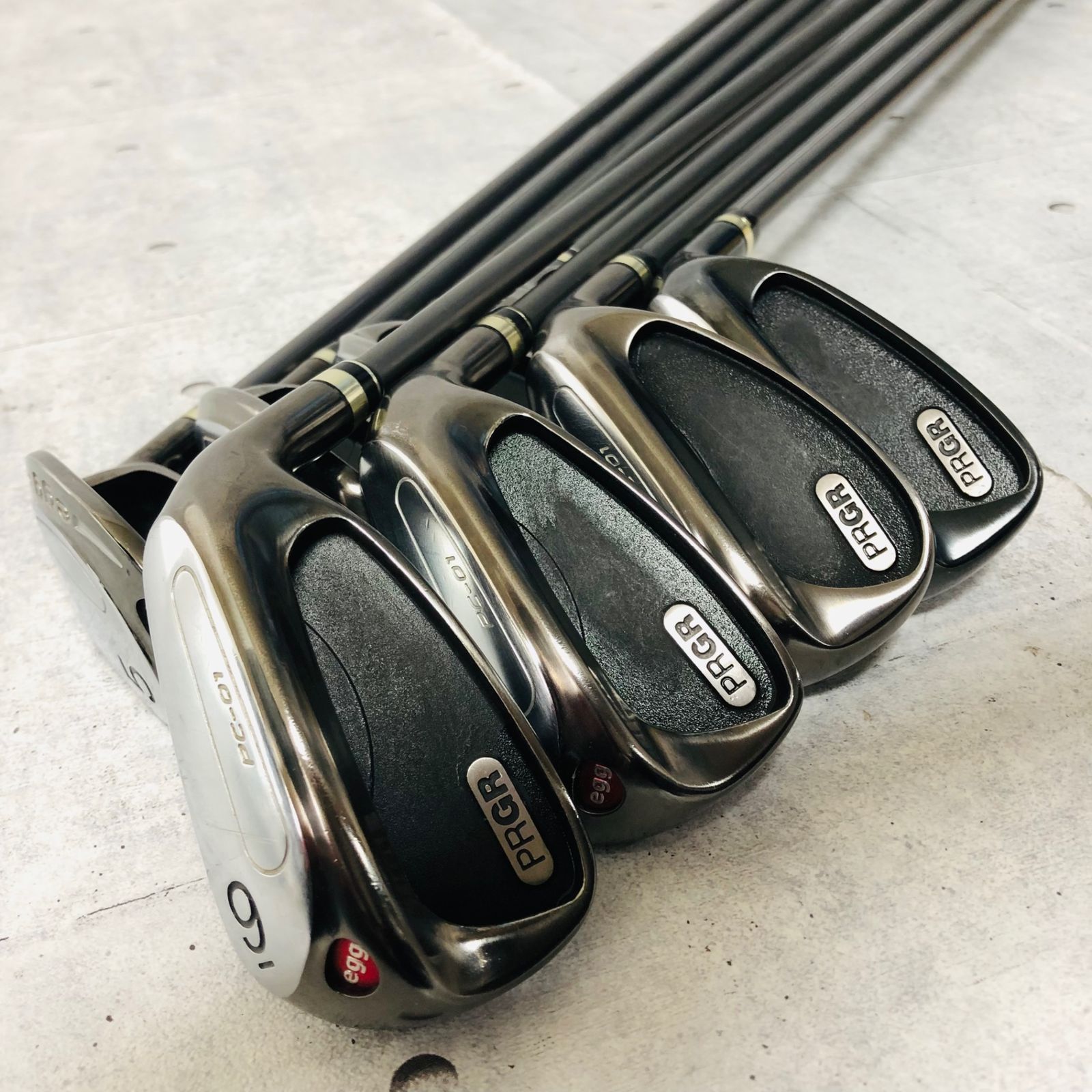 PRGR プロギア egg エッグ PCー01 M-37 8本 メンズ ゴルフ クラブ セット 初心者 入門 右利き