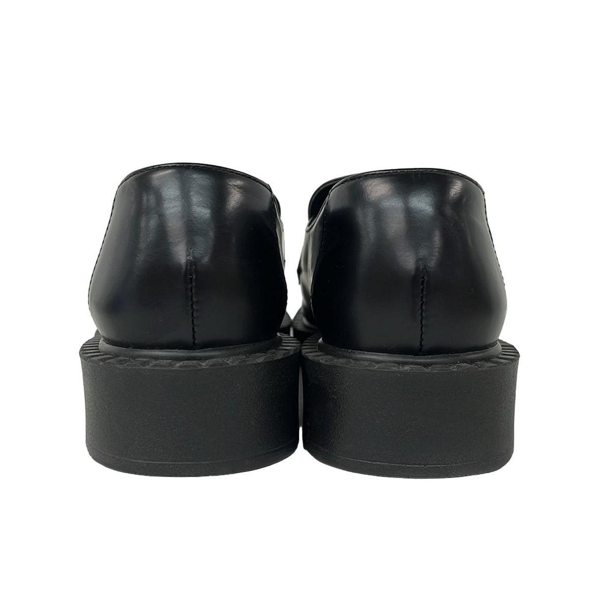 DIANA(ダイアナ) ローファー 24 1/2 レディース 黒×ゴールド レザー